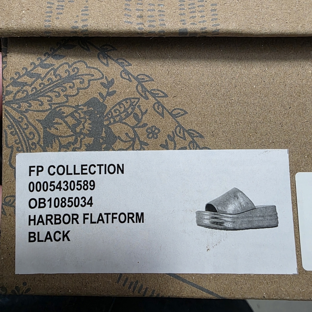 Free People Harbor Flatform Sandals Black Multiple Sizes New in Box - Picture 8 of 11
